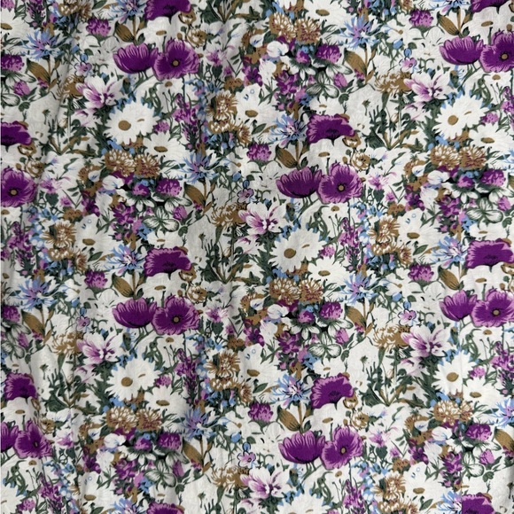 Lilac Men's Samuel Slim Fit Long Sleeve Floral Print Button-Front Shirt - Picture 5 of 5